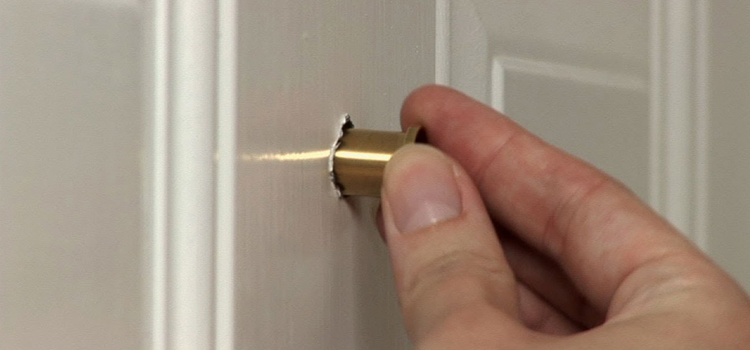 peephole door repair in Bloomington